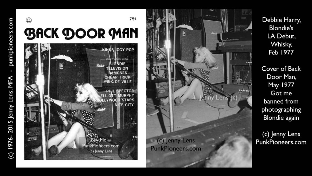 Blondie, Debbie Harry, Back Door Man May 1977 Cover